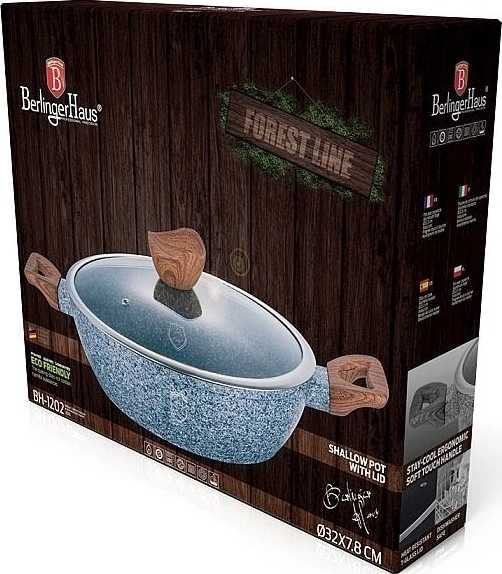 Berlingerhaus Pekáč kulatý s mramorovým povrchem a poklicí 32 cm Forest Line 