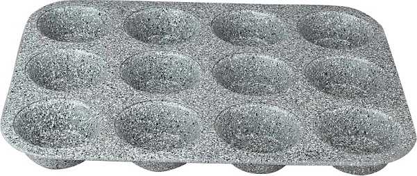 Berlingerhaus Forma na muffiny s mramorovým povrchem 12 ks Gray Stone Touch Line 