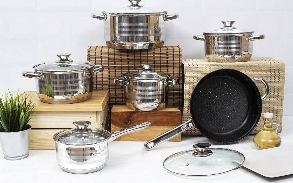 Blaumann Sada nádobí nerez 12 ks Jumbo Gourmet line 