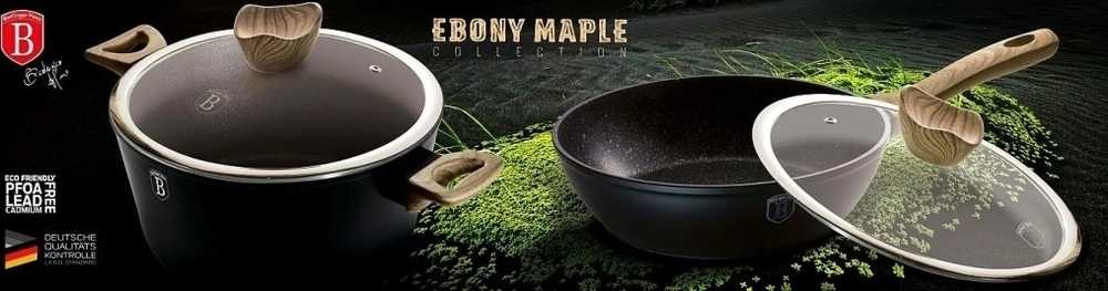 Berlingerhaus Sada nádobí s mramorovým povrchem 10 ks EBONY Line Maple 