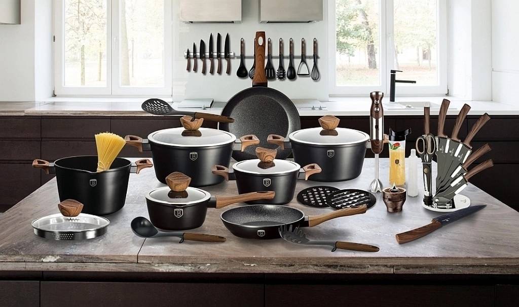 Berlingerhaus Pánev na palačinky s mramorovým povrchem 25 cm EBONY Line Rosewood 