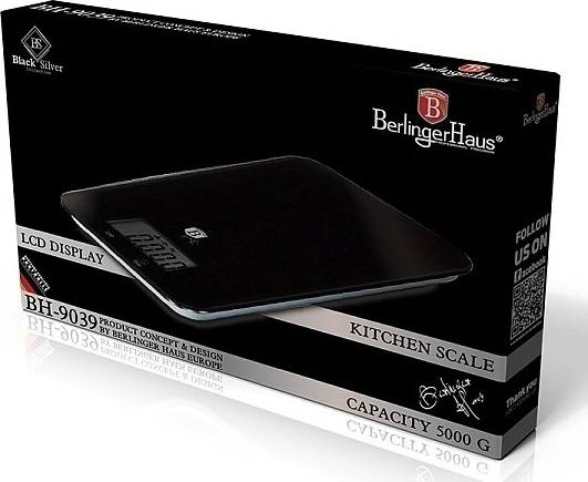 Berlingerhaus Váha kuchyňská digitální 5 kg Black Silver Collection 