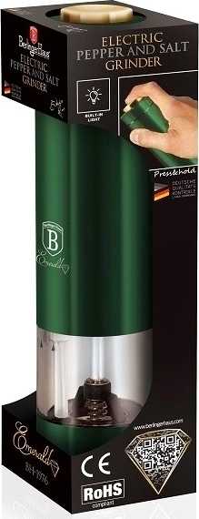 Berlingerhaus Mlýnek na pepř a sůl elektrický Emerald Collection 