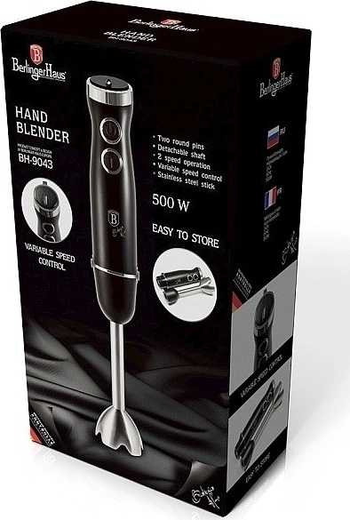 Berlingerhaus Mixér tyčový 500 W Royal Black Collection 