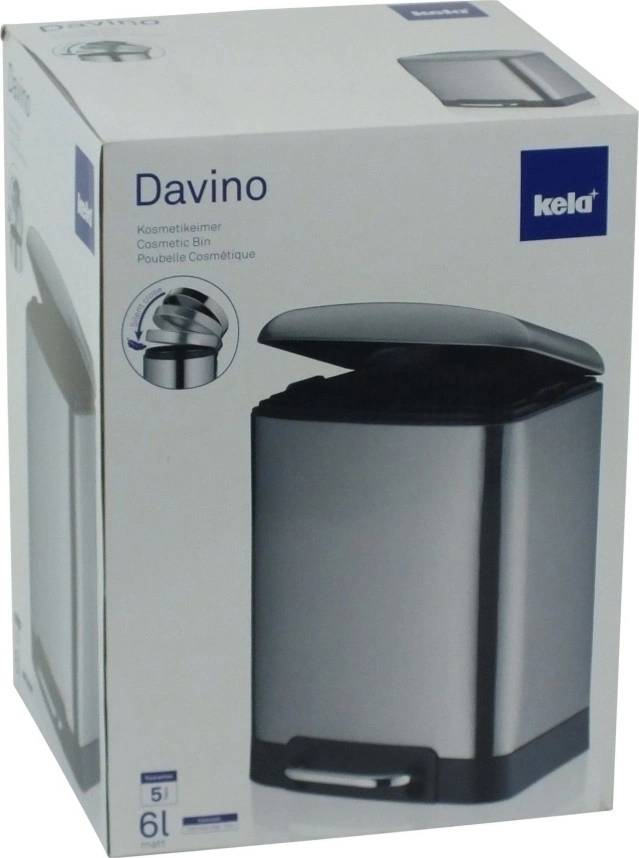 Kela Koš kosmetický DAVINO 6 l nerezová 