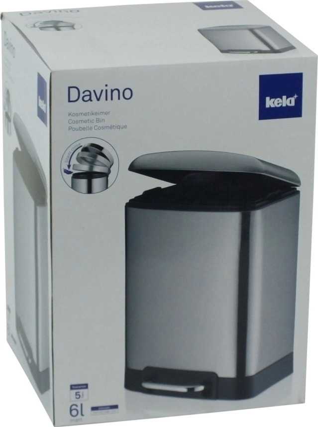 Kela Koš kosmetický DAVINO 6 l nerezová 