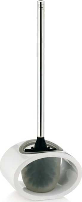 Kela WC sada MIRAGE, poly nerez 18/10, bílá 