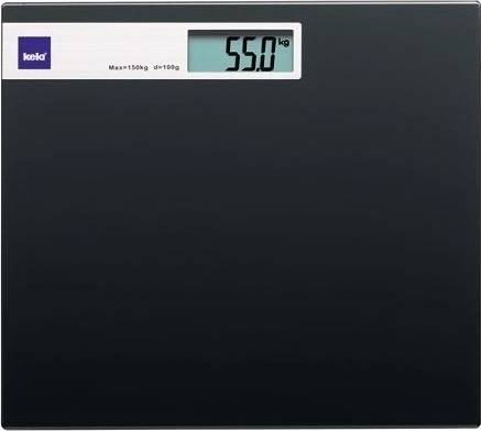 Kela Osobní váha digitální skleněná černá do 150kg GRAPHITO 