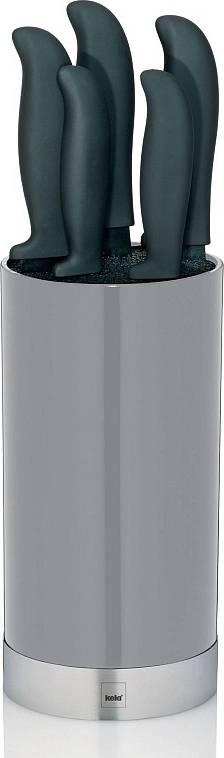 Kela Sada kuchyňských nožů 5 ks ve stojanu ACIDA šedá