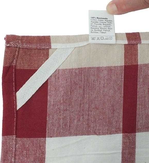 Kela Utěrka na nádobí PASADO 3ks červená  65 x 45 cm 