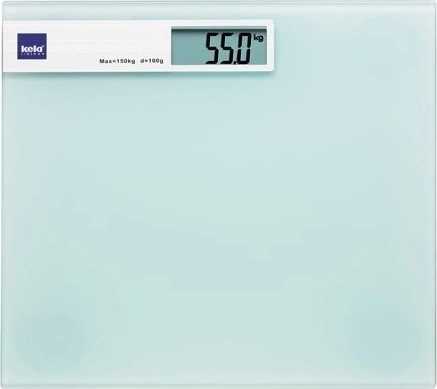 Kela Osobní váha digitální  LINDA, skleněná bílá do 150kg 