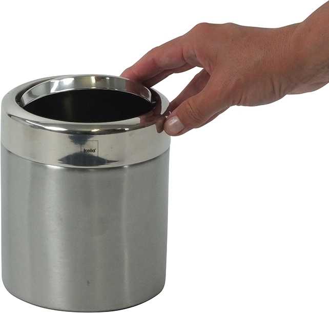 Kela Kosmetický koš ANO 1,5L nerez stříbrný 