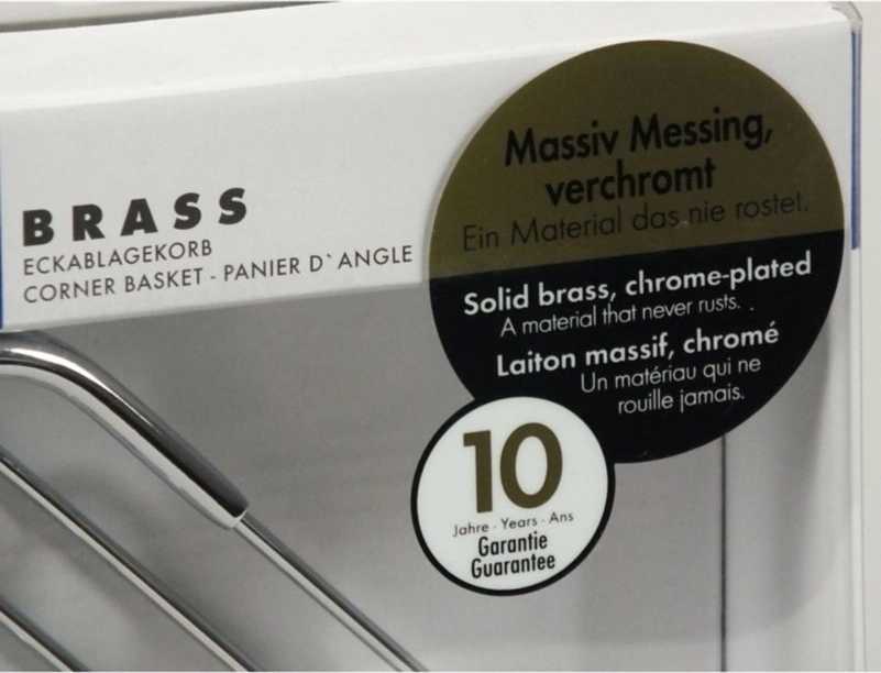 Kela Rohová police BRASS chrom 17 cm 