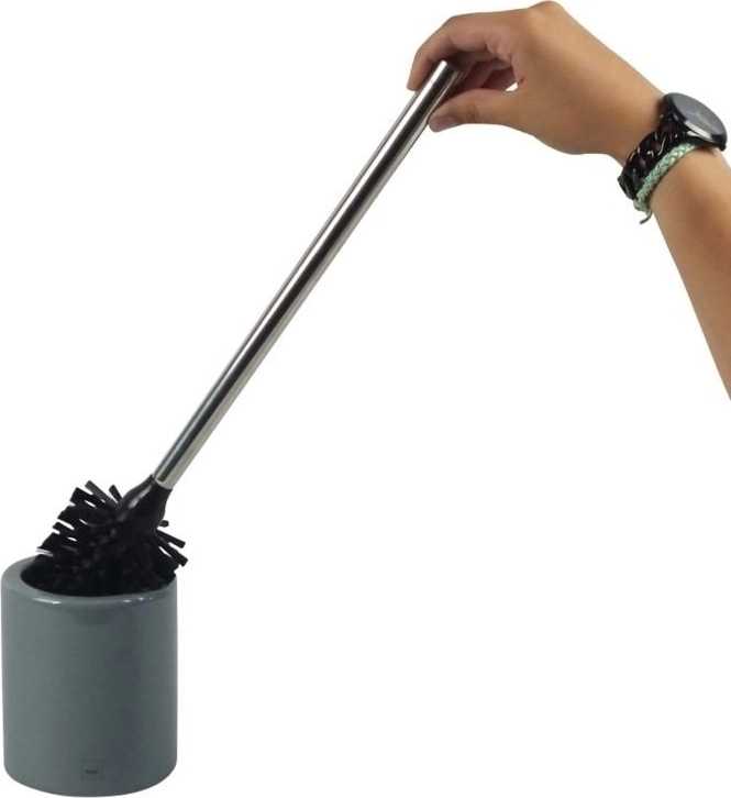 Kela WC štětka MONO keramika sv.šedá 