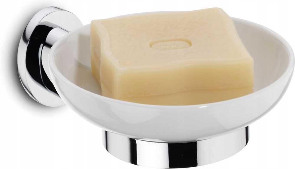 Kela Miska na mýdlo s držákem MAKIRA chromovaná mosaz 