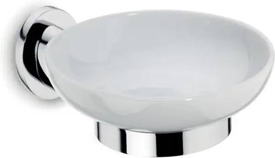 Kela Miska na mýdlo s držákem MAKIRA chromovaná mosaz 