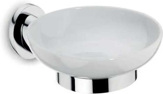 Kela Miska na mýdlo s držákem MAKIRA chromovaná mosaz 