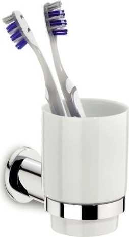 Kela Pohár s držákem MAKIRA chromovaná mosaz 