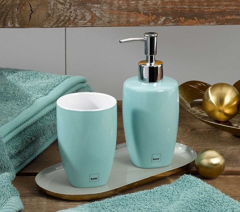 Kela Dávkovač mýdla LINDANO keramika mentolová 