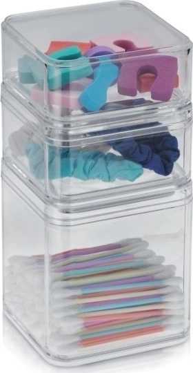 Kela Kosmetická dóza ELINA plast 9x9x10cm 