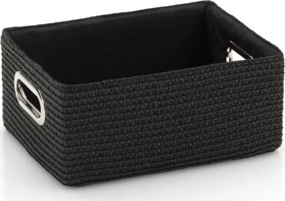 Kela Koš RIMOSSA 31x23x14cm, plast černý, kovový úchyt 