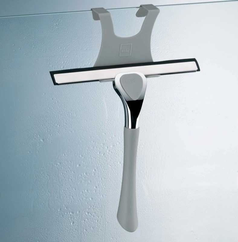 Kela Stěrka do koupelny VISTA, nerez 18/8, šedá 