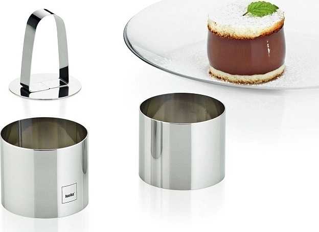 Kela Dezertní tvarovací kroužky 7,5x6 cm  DECORE 3ks, nerez 18/10 