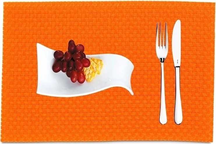 Kela Prostírání PLATO, polyvinyl, oranžové 45x30cm 