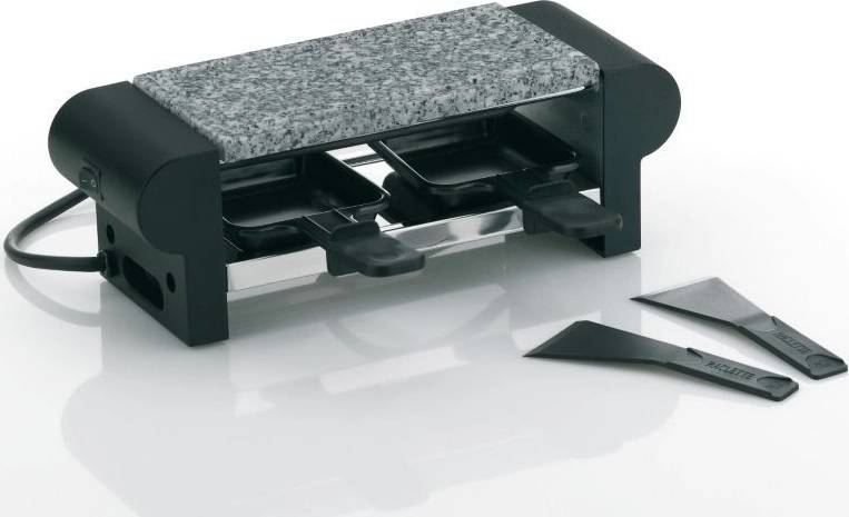 Kela Kamenný gril SPLÜGEN černý, 29,5x10,5x10 cm, 2 pánvičky a špachtle 