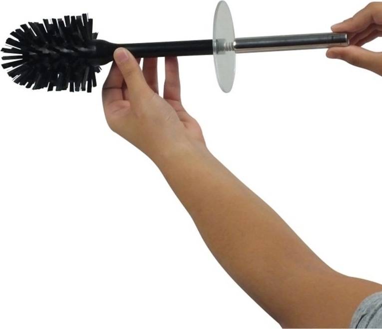 Kela WC štětka DARK plast/nerez černá 