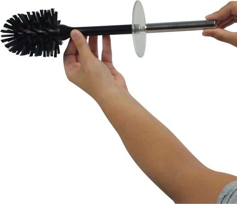 Kela WC štětka DARK plast/nerez černá 