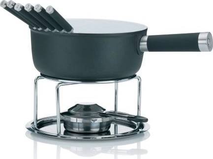 Kela Sýrové fondue LANCY keramika, šedá, 1L O22cm x v19,5cm 