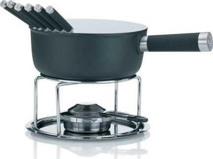 Kela Sýrové fondue LANCY keramika, šedá, 1L O22cm x v19,5cm 