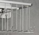 Kela Nástěnný koš ARONA nerez 24 x 10 x 10 cm 