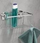 Kela Nástěnný koš ARONA nerez 24 x 10 x 10 cm 