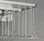 Kela Nástěnný koš ARONA nerez 24 x 10 x 10 cm 