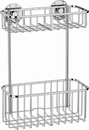 Kela Nástěnný koš ARONA dvě patra nerez 