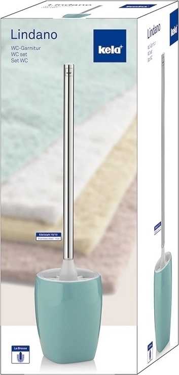 Kela WC štětka LINDANO keramika mentolová 45 cm 
