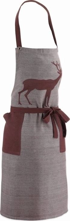 Kela Zástěra HENRIK 100% bavlna hnědá 