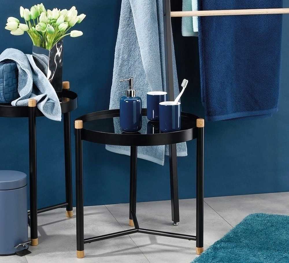 Kela WC štětka ISABELLA keramika tm.modrá 