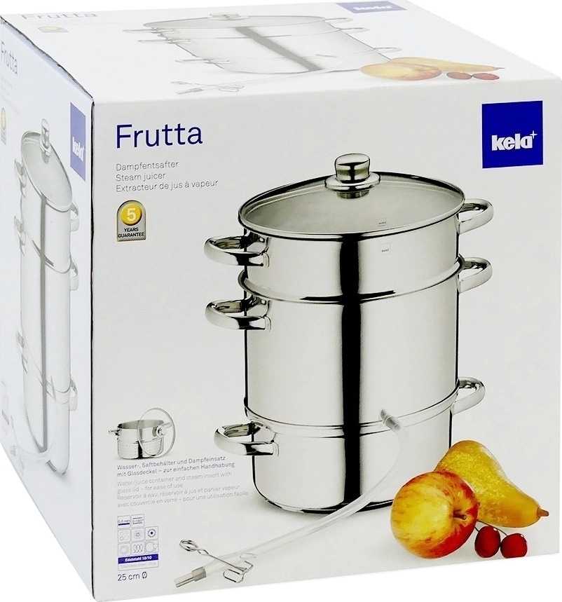 Kela Hrnec odšťavňovací nerez 18/10 FRUTTA 25 x 36 cm 