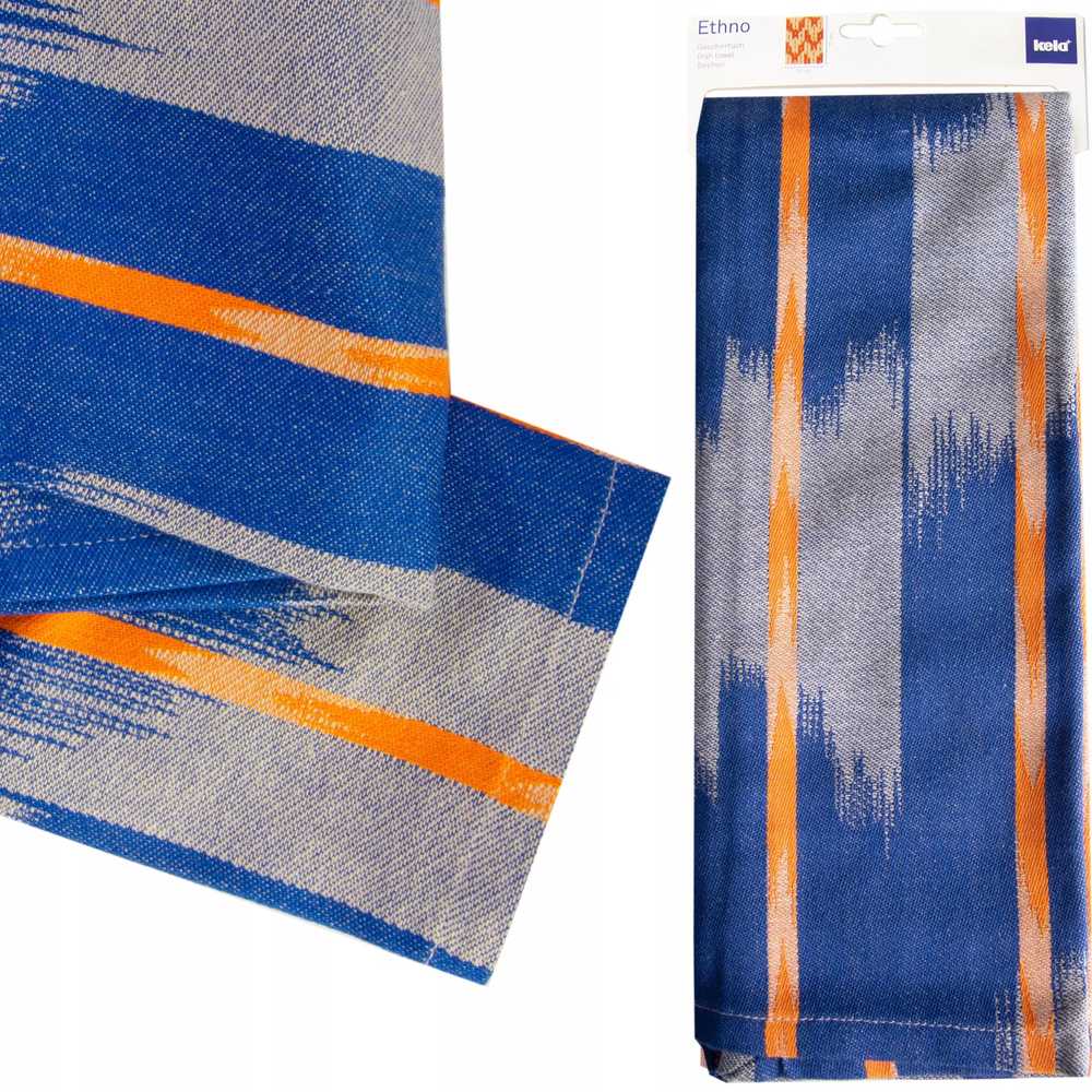 Kela Utěrka ETHNO 100% bavlna, modrá, 50x70cm 