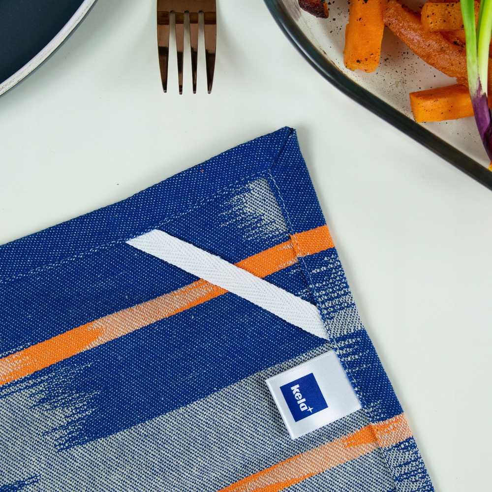 Kela Utěrka ETHNO 100% bavlna, modrá, 50x70cm 