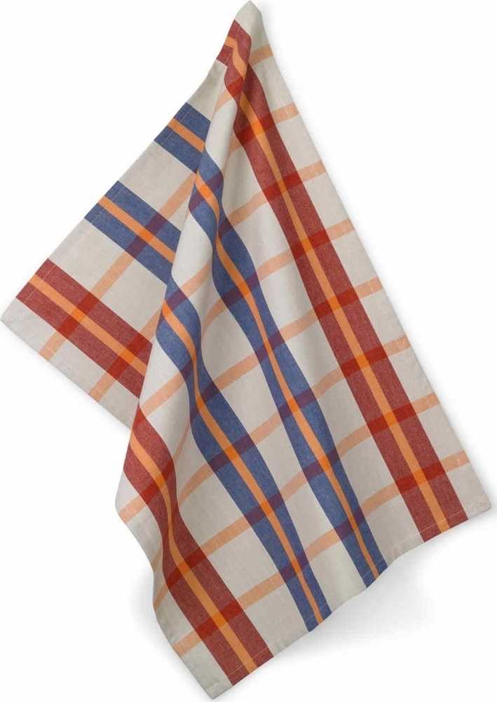 Kela Utěrka ETHNO 100% bavlna, kostka červená, 50x70cm 