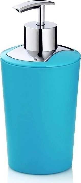 Kela Dávkovač mýdla MARTA plastik tyrkysová H 17cm / Ř 8cm / 350 