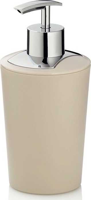 Kela Dávkovač mýdla MARTA plastik krémová H 17cm / Ř 8cm / 350 