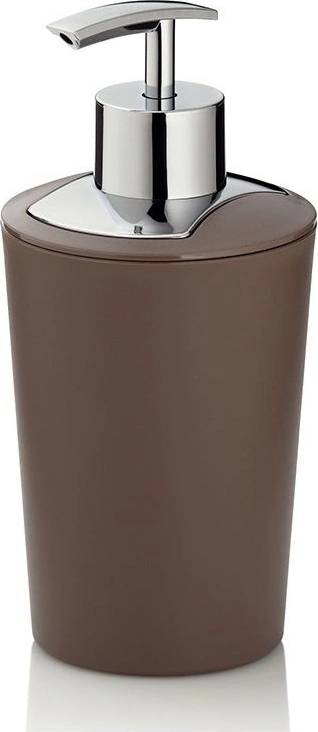 Kela Dávkovač mýdla MARTA plastik šedohnědá H 17cm / Ř 8cm / 350 