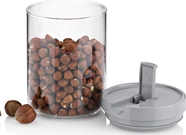 Kela Dóza ARIK skleněná bílá 0,6 l 