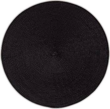 Kela Prostírání KIMYA PP-plastik černá H 0,2cm / Ř 38cm 