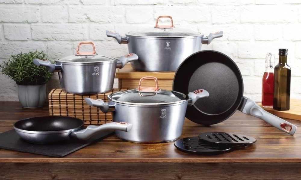 Berlingerhaus Sada nádobí s titanovým povrchem 10 ks Moonlight Edition